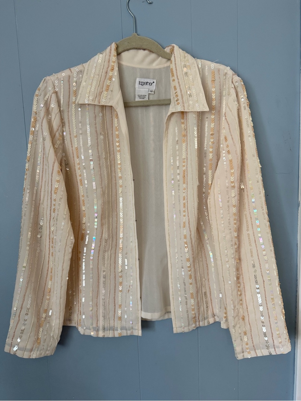 Together Light Cream Blouse with Soft Sheen